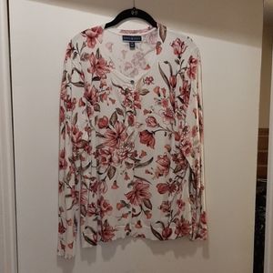 XXL Floral Cardigan Sweater